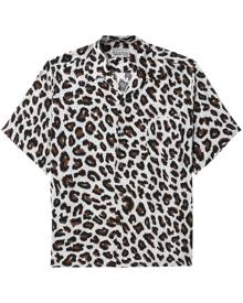 WACKO MARIA animal-print short-sleeve shirt - Black