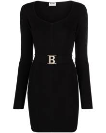 Blugirl ribbed-knit belted-waist dress - Black