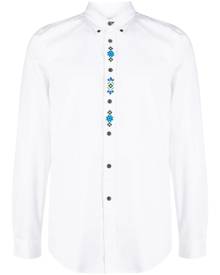 PS Paul Smith floral-embroidery cotton shirt - White