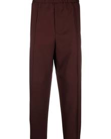 Jil Sander elasticated-waist straight-leg trousers - Brown