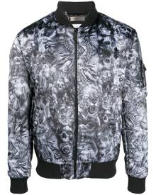 Philipp Plein Tatto-print bomber jacket - Black