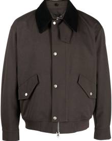 STUDIO TOMBOY contrast-collar bomber jacket - Brown