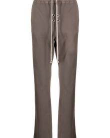 Rick Owens DRKSHDW elasticated-waist cotton trousers - Brown