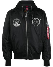 Alpha Industries graphic-print bomber-jacket - Black