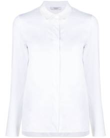 Peserico long-sleeve cotton poplin shirt - White