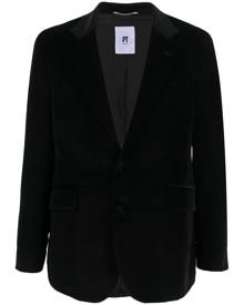 PT Torino single-breasted velvet blazer - Black