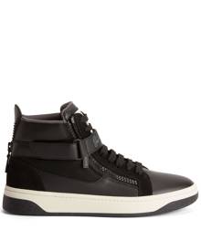 Giuseppe Zanotti Gz94 panelled leather sneakers - Brown