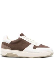 Tagliatore tonal design panelled sneakers - Brown