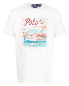 Polo Ralph Lauren graphic-print cotton T-shirt - White