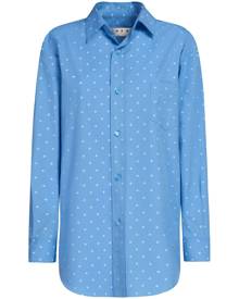Marni polka-dot cotton shirt - Blue
