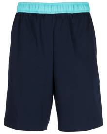 Lacoste elasticated-waist track shorts - Blue
