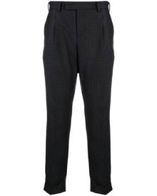 PT Torino checked tapered-leg trousers - Blue