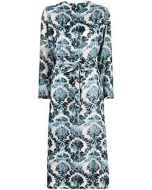 813 Dafne botanical-print midi dress - Blue