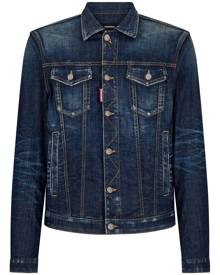 DSQUARED2 distressed denim jacket - Blue