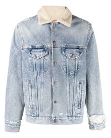 MM6 Maison Margiela distressed denim jacket - Blue