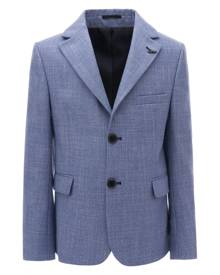 Moustache tweed single-breasted blazer - Blue