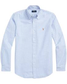 Polo Ralph Lauren Oxford gingham-print cotton shirt - Blue