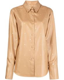 PortsPURE polka dot-print button-up shirt - Brown