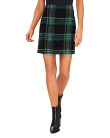 CeCe Plaid Mini Skirt