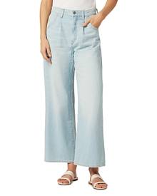 Joe's Jeans The Pleated High Rise Wide Leg Jeans in Charming