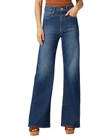 Joe's Jeans The Goldie Palazzo High Rise Wide Leg Jeans in Don't Stress