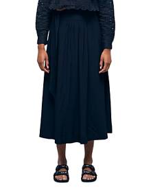 The Kooples Ruched Midi Skirt