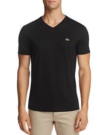 Lacoste t-shirt with croc in black