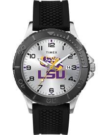 TimexTribute Timex Watch Men's Gamer Black Lsu Tigers Black/silver-Tone Item # Twzulsumdyz TimexTribute Timex Watch Men's Gamer Black Lsu Tigers Black/silver-Tone Item # Twzulsumdyz