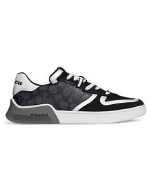 COACH CitySole Signature Suede & Leather Court Sneakers