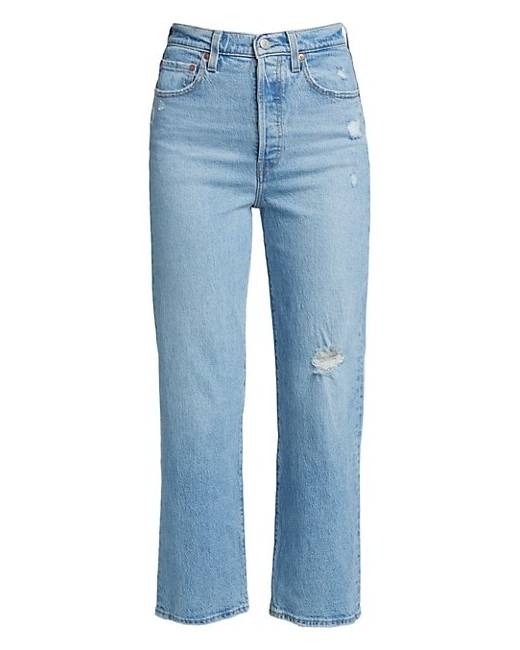 levi's mid rise cropped jeans