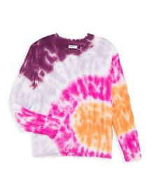 Minnie Rose Girl's Tie-Dye Cable Knit Sweater