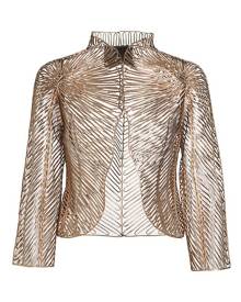 Giorgio Armani Metallic Leather Applique Jacket