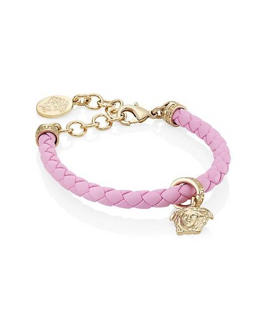 Womens Leather Bracelet With Medusa Charm by Versace  Coltorti Boutique