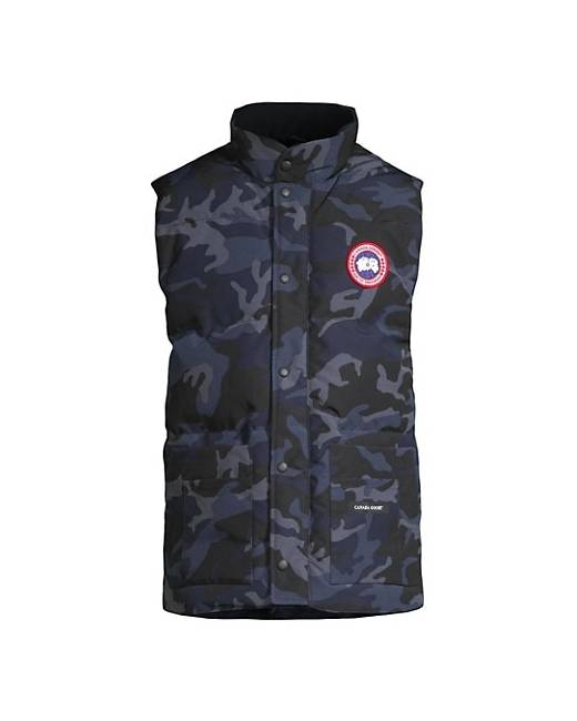 canada goose blue camo gilet