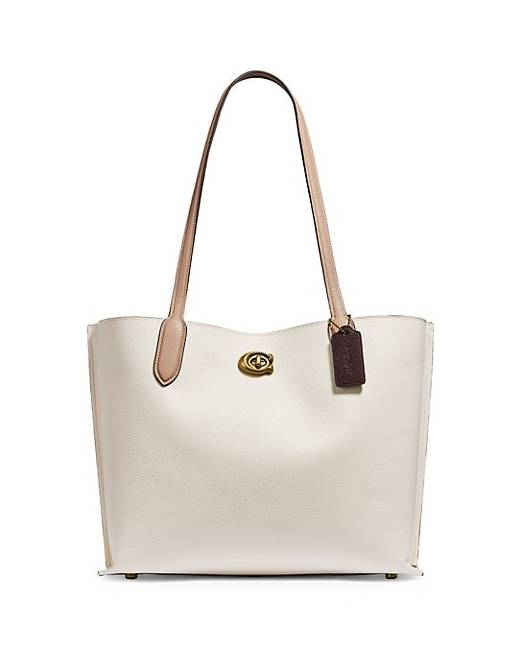 COACH Pebble Leather Day Tote with Removable Pouch - Macy's