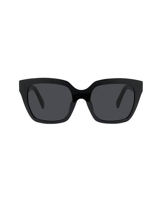 CELINE Polarized Flat Top Square Sunglasses, 57mm