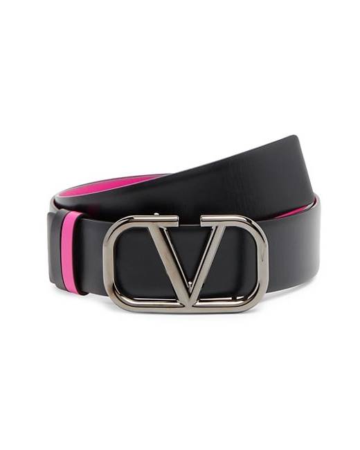 CL logo - Belt - Embossed calf leather and metal - Black - Christian  Louboutin United States