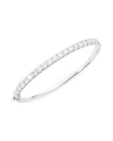 Saks Fifth Avenue Collection 14K White Gold & 5 TCW Diamond Bangle Saks Fifth Avenue Collection 14K White Gold & 5 TCW Diamond Bangle