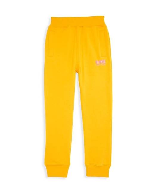 Yellow jogging pants hot sale