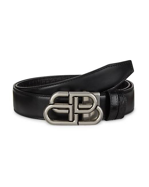 balenciaga men's logo belt