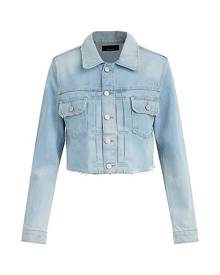 Hudson Jeans Gia Cropped Denim Trucker Jacket