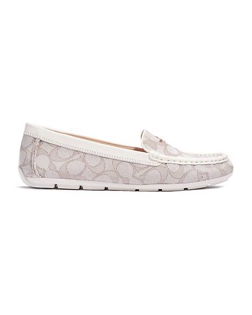 Coach signature hot sale loafers