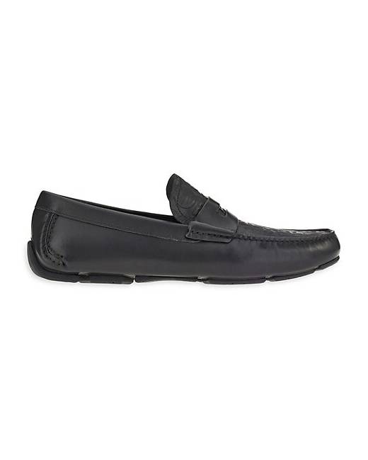 Gancini moccasin driver shoes