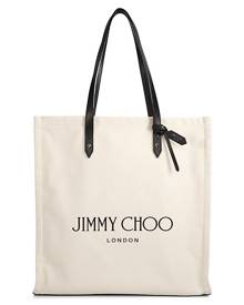 Jimmy Choo Logo Canvas Tote