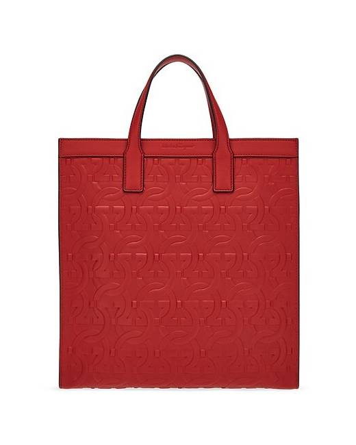 Ferragamo Men's Tote Bag - Red - Totes