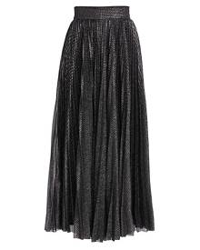 Lela Rose Pleated Shimmer Tulle Midi-Skirt