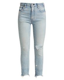 Moussy Vintage Verna High-Rise Distressed Stretch Crop Skinny Jeans