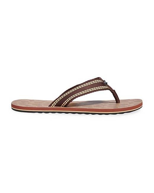 Coach mens flip online flops