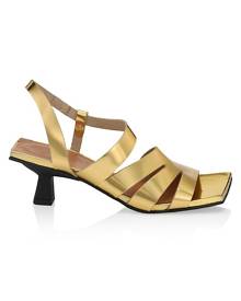 GANNI Kitten Leather Sandals