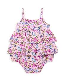Posh Peanut Baby's & Little Girl's Floral Tiered Bubble Romper